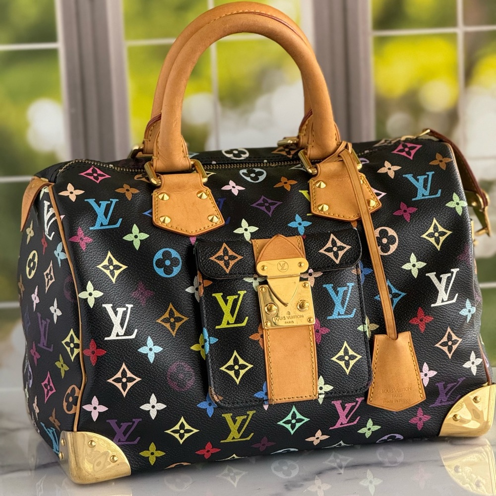 Louis Vuitton Multicolor Speedy Bag Noir